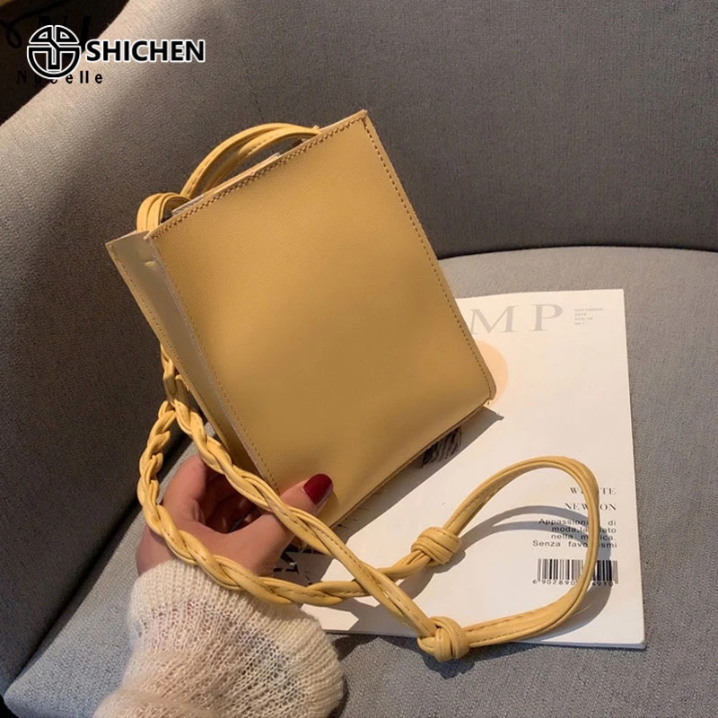 Túi đeo chéo SHICHEN đựng điện thoại thiết kế đơn giản thời trang phong cách phương tây cho nữ