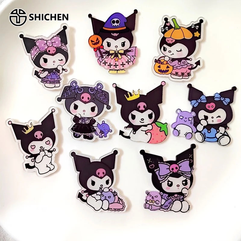 SHI CHEN Kuromi Huy Hiệu Cài Áo Hình sanrio Hoạt Hình Đáng Yêu