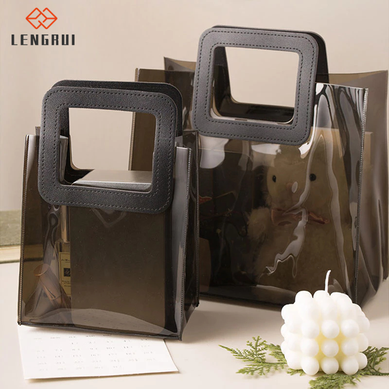 FOREVER LENGRUI Túi Nhựa PVC Trong Suốt Chống Thấm Nước Đựng Quà Valentine