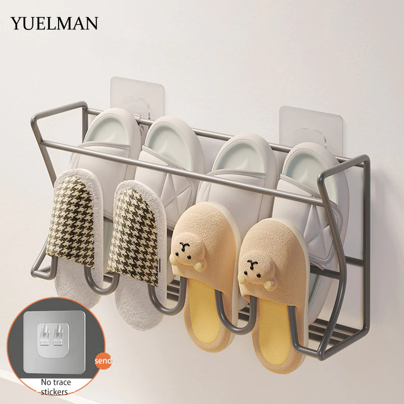 Giá đỡ cửa nhà tắm / vệ sinh YUELMAN gắn tường không cần khoan
