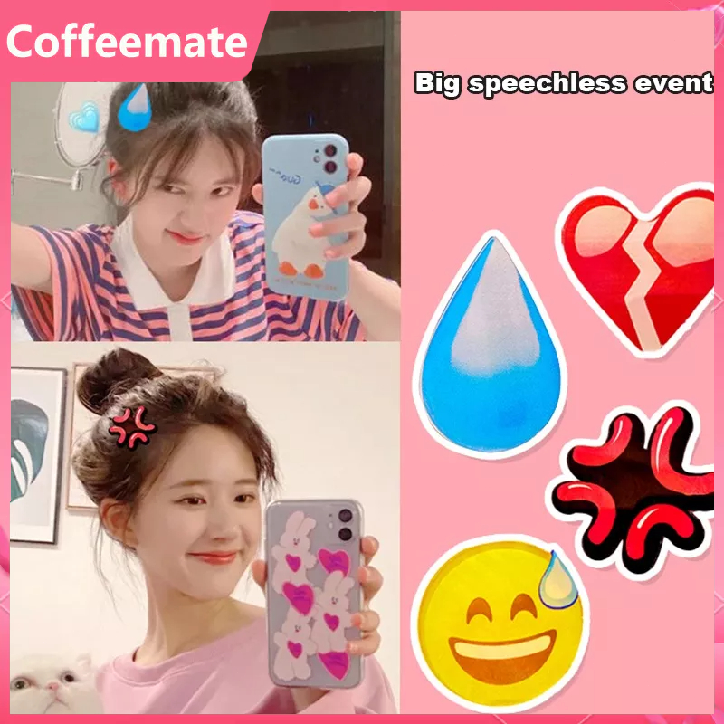 ⚡⚡Kẹp Tóc Dễ Thương Emoji Hoạt Hình Phụ Kiện Thời Trang Cho Nữ