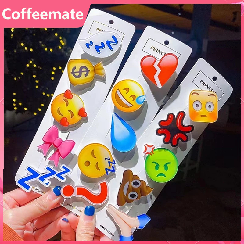 ⚡⚡Kẹp Tóc Dễ Thương Emoji Hoạt Hình Phụ Kiện Thời Trang Cho Nữ