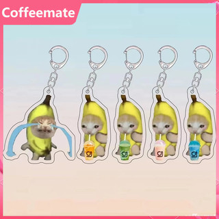 Móc khóa hình mèo đeo túi xách