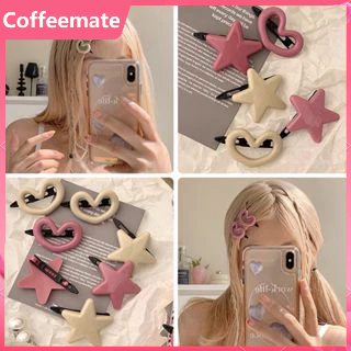⚡Kẹp Tóc Mái Hình Ngôi Sao và Trái Tim Dễ Thương Phong Cách Hàn Quốc Dành Cho Nữ