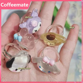 💜💜Nhẫn Đôi Hình Mèo Melody Kuromi Nhật Bản Dễ Thương
