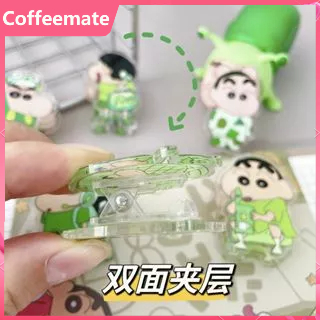 ⚡Kẹp Giấy Ghi Chú Bằng Acrylic Kiểu Hoạt Hình Cậu Bé Bút Chì Đáng Yêu