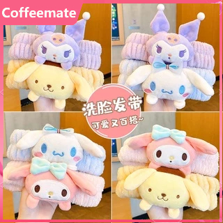 ⚡⚡Băng Đô Cài Tóc Phủ Lông Hình Melody / Cún Cinnamon Dễ Thương Dùng Rửa Mặt