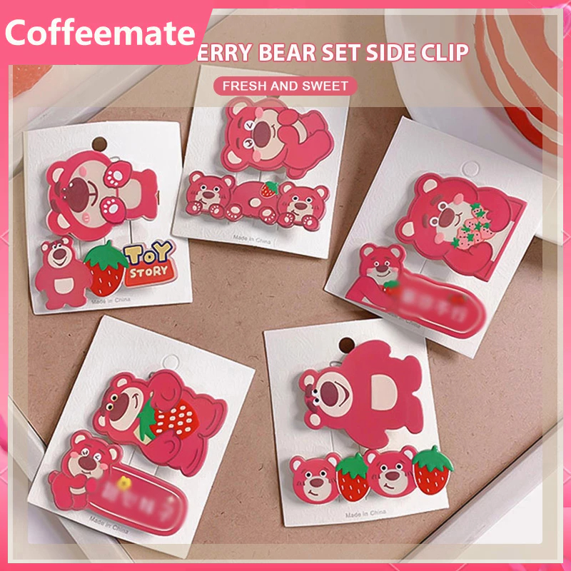 ⚡Set 2 Kẹp Tóc Hình Gấu Hoạt Hình Dễ Thương Cho Nữ