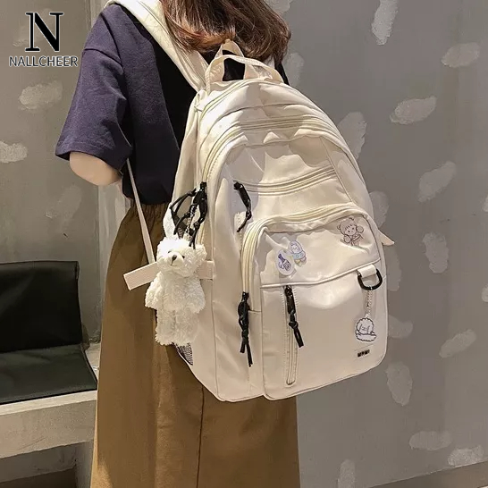 Balo đi học NALLCHEER thời trang Nhật Bản và Hàn Quốc đơn giản dễ thương cho nữ