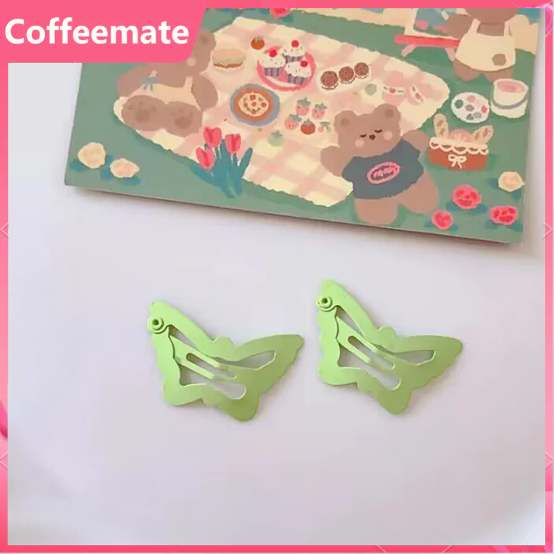 Kẹp Tóc BB Hình Bướm Kim Loại Dễ Thương Ngọt Ngào Cho Nữ