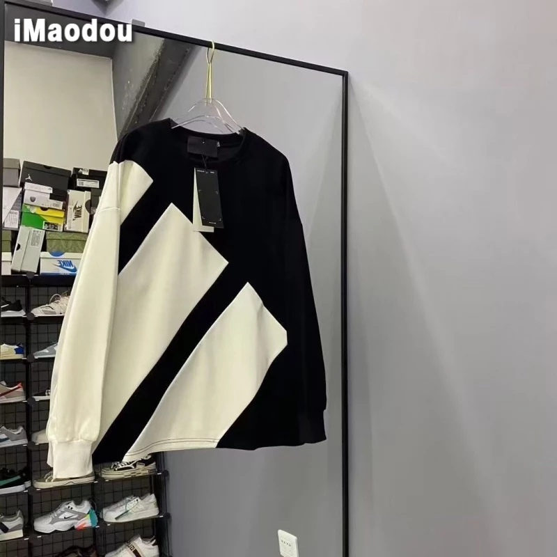 IMaodou Áo Sweater Tay Dài Thời Trang Thu Đông Dành Cho Nam Giới