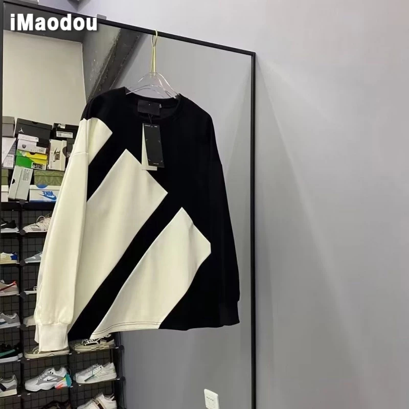 IMaodou Áo Sweater Tay Dài Thời Trang Thu Đông Dành Cho Nam Giới