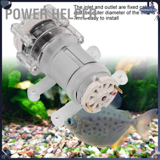 Power Helper Máy bơm nước màng mini trong suốt chịu nhiệt độ cao DC12V