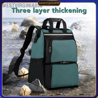 Westvirginia058 Túi đựng dụng cụ Ba lô vải chống mài mòn Dung tích lớn nhiều ngăn cầm tay cho thợ điện