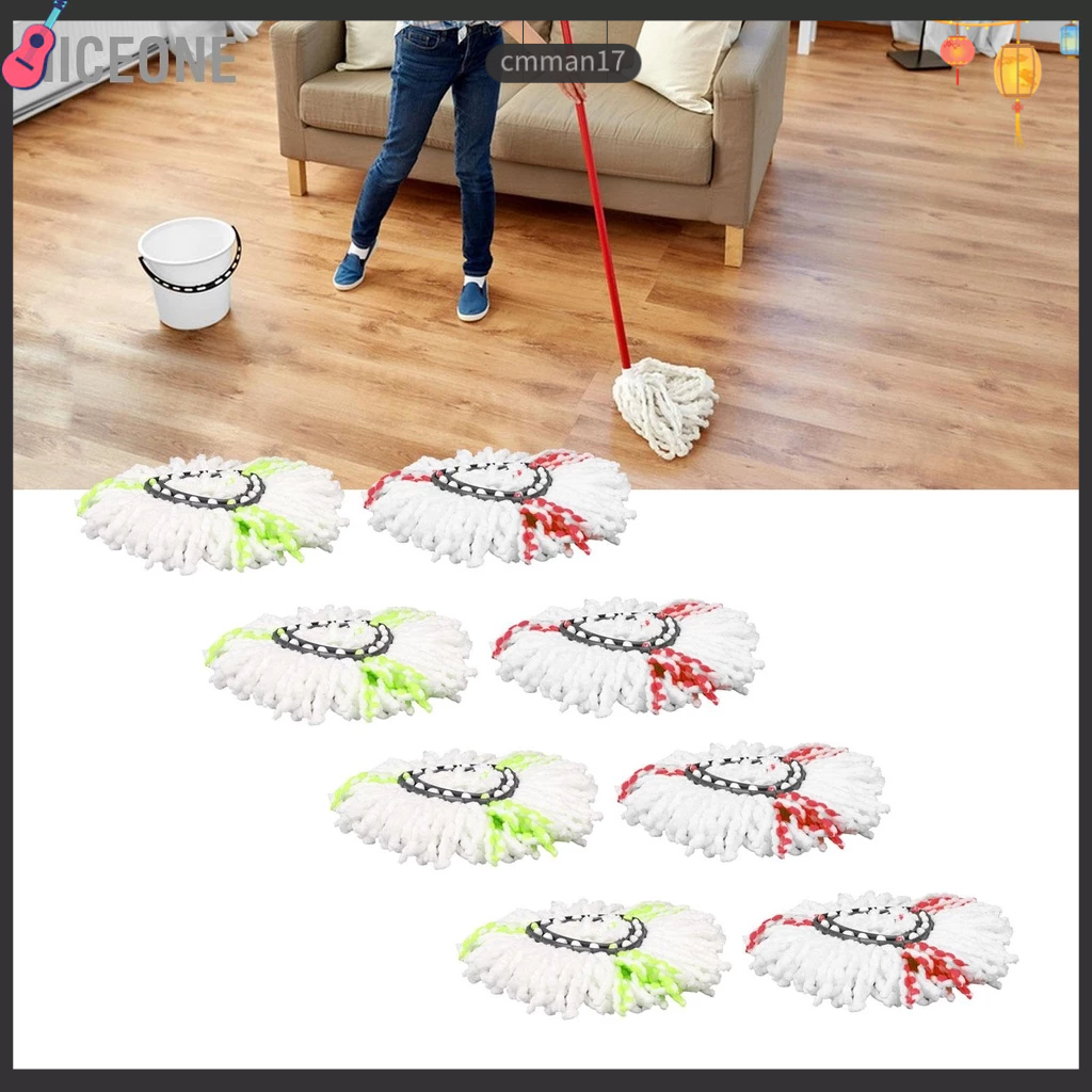 NiceOne 4 Gói Cây Lau Nhà Xoay Đầu Thay Thế Tam Giác Có Thể Tái Sử Dụ