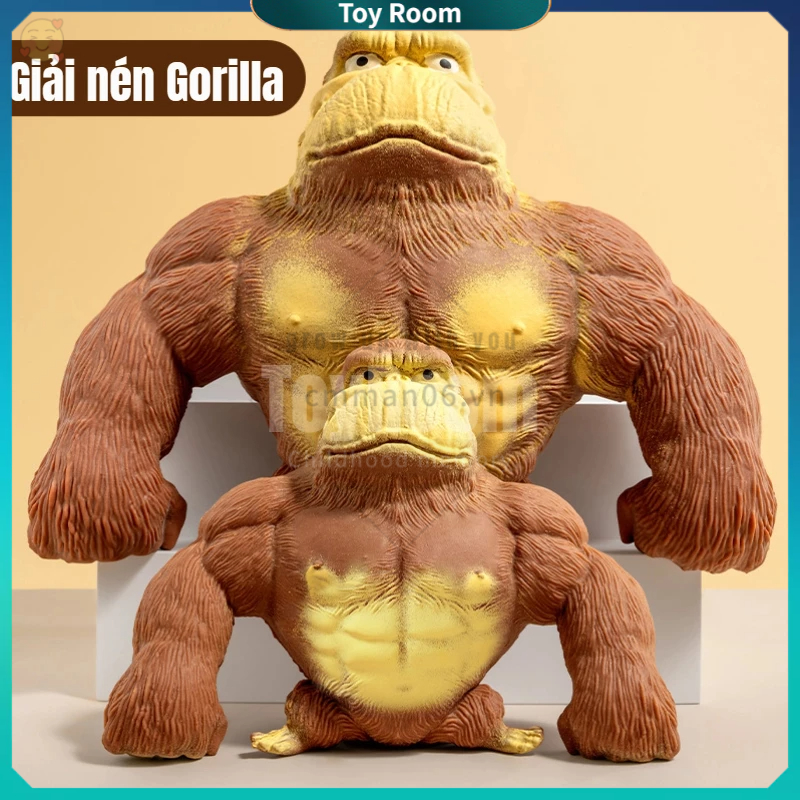 Có thể bán buôn Khỉ Giảm Đồ Chơi Thun Vui Nhộn Anime Hình Búp Bê Thú Vị Giải Nén ToyRoom Hàng giao ngay