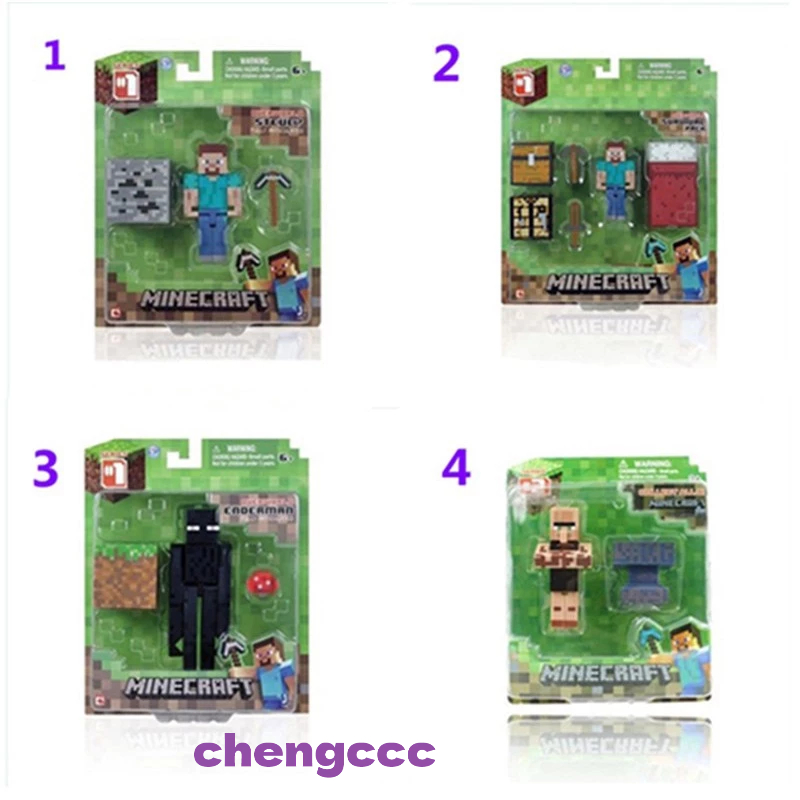 Minecraft Mô Hình Đồ Chơi Nhân Vật Hoạt Hình Bằng Sắt Cho Bé