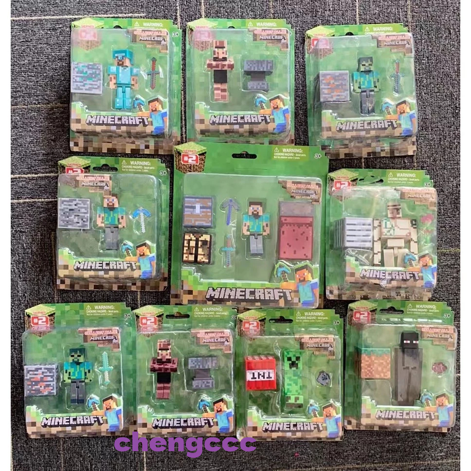 Minecraft Mô Hình Đồ Chơi Nhân Vật Hoạt Hình Bằng Sắt Cho Bé