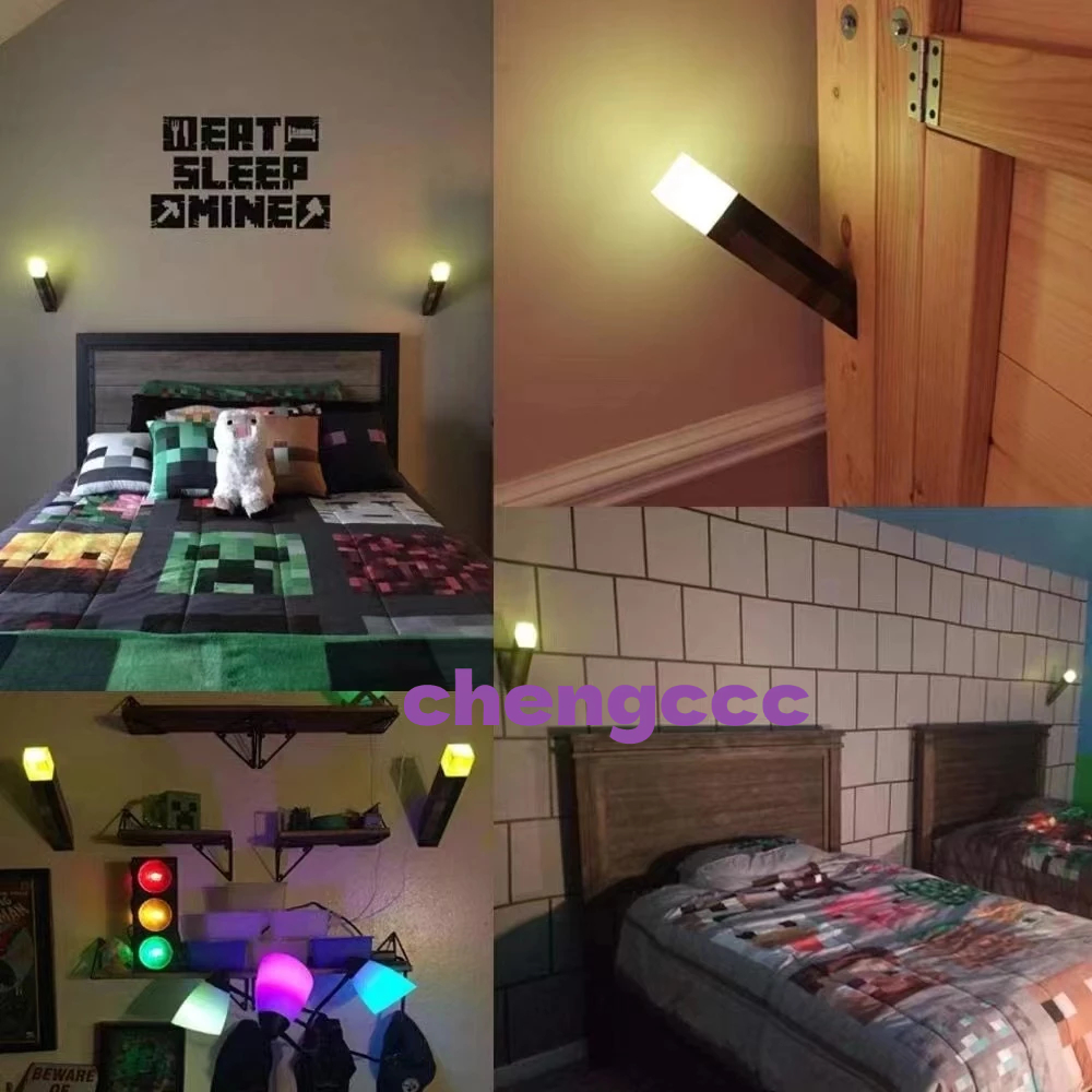 Minecraft Đèn Pin led 28cm Siêu Sáng