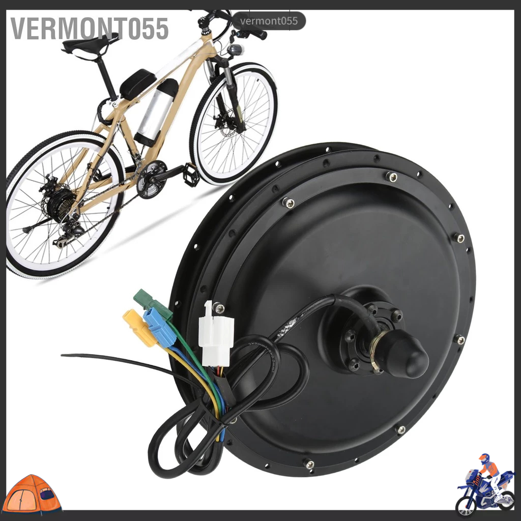 Vermont055 Xe Đạp Bánh Sau Máy 48V 1000W Phía DC Trung Tâm Động Cơ Cho DIY Sửa Đổi Điện