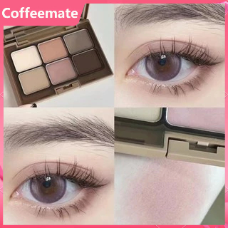 Bảng Phấn Mắt HERORANGE 6 Màu Màu Lì Và Màu Nhũ Kim Tuyến Trang Điểm Lâu Trôi