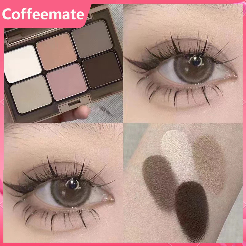 Bảng Phấn Mắt HERORANGE 6 Màu Màu Lì Và Màu Nhũ Kim Tuyến Trang Điểm Lâu Trôi