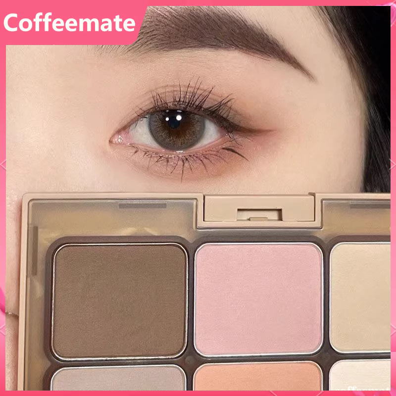 Bảng Phấn Mắt HERORANGE 6 Màu Màu Lì Và Màu Nhũ Kim Tuyến Trang Điểm Lâu Trôi