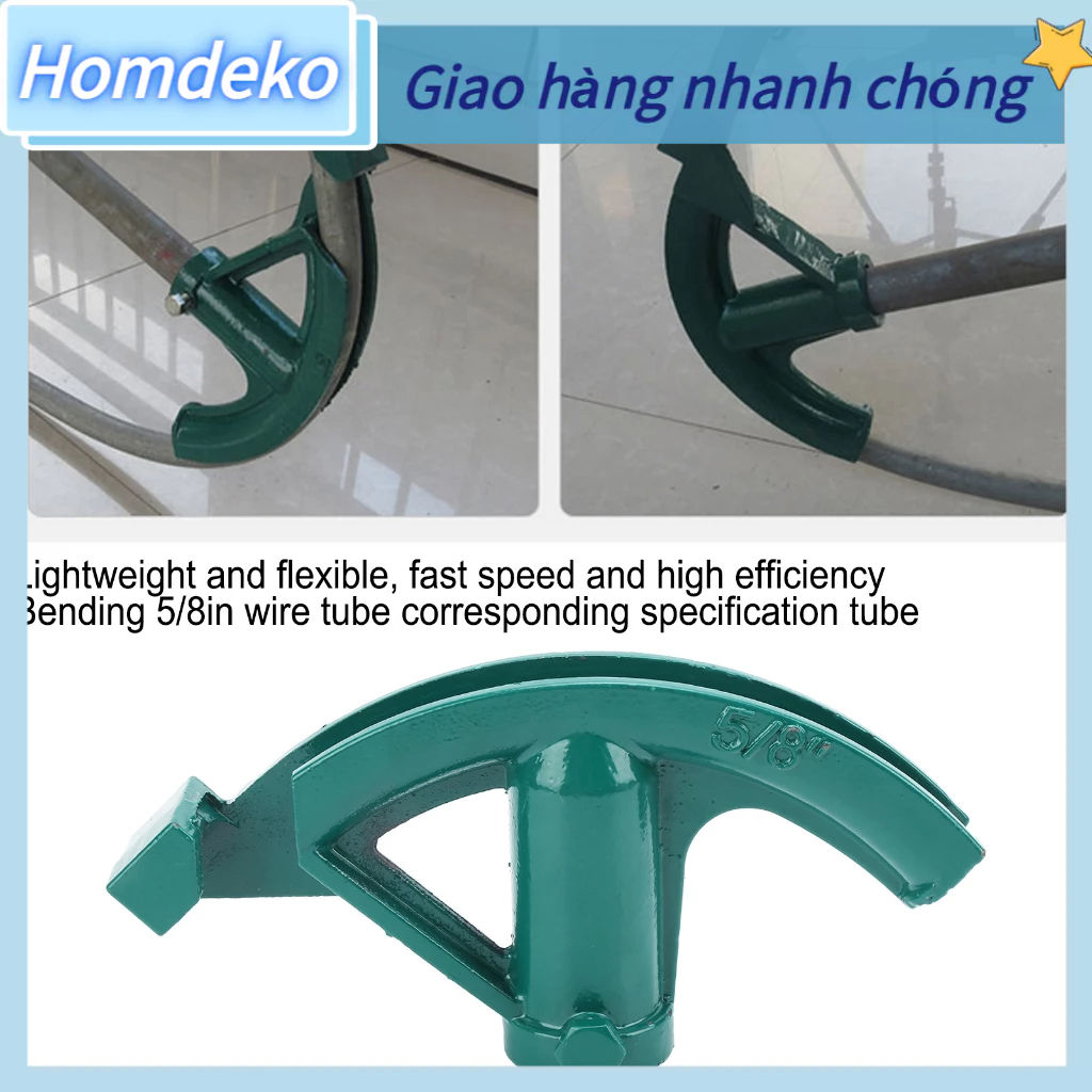 Dụng Cụ Uốn Ống Bằng Thép 45# Tay 5/8in Cho Dự Án Lắp Đặt Thủy Điện Homdeko J.