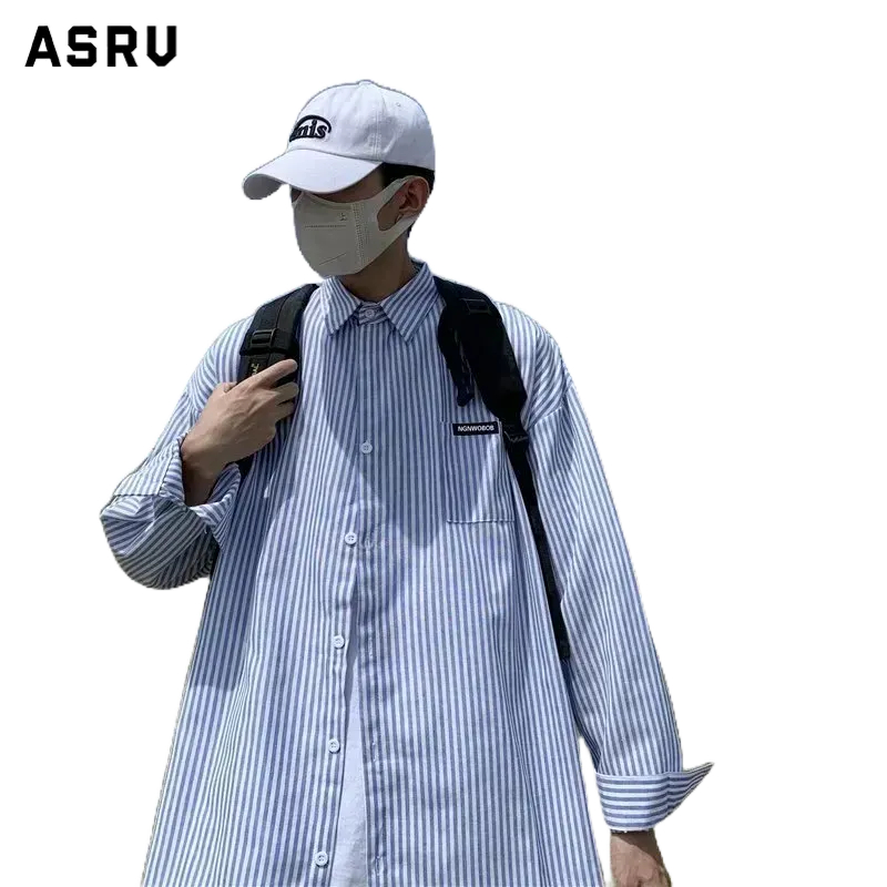 Áo Sơ Mi Nam Dài Tay Cổ Bẻ Form Rộng Thời Trang Hàn