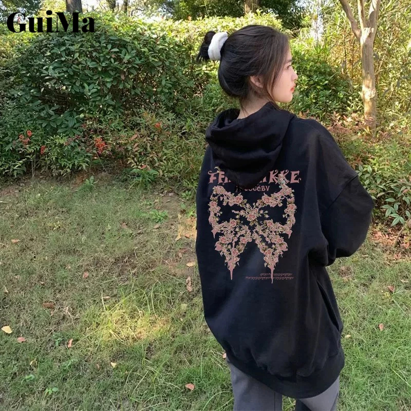 Gui Ma Áo Hoodie Hai Lớp Hở Lưng Thời Trang Cho Nữ