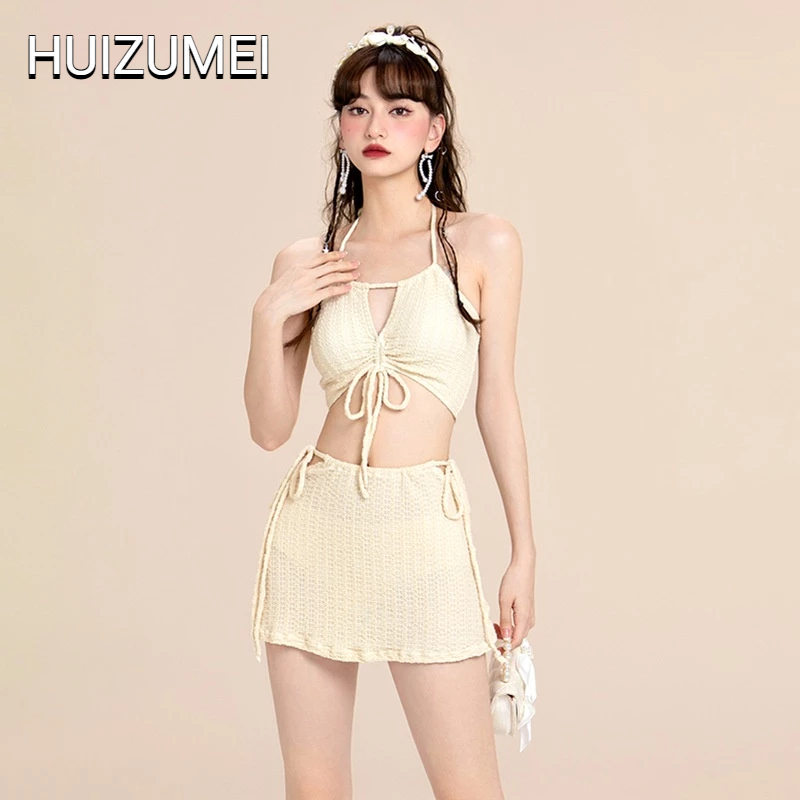 HUIZUMEI Boutique bikini Ba Mảnh Đi Biển Kỳ Nghỉ