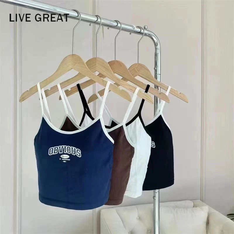 Áo hai dây ngắn LIVE GREAT phong cách Mỹ cổ điển