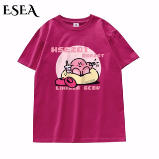 Fashey Áo Thun Tay Ngắn Dáng Rộng In Hình Ngôi Sao Kirby Màu Sắc Đa Dạng Cho Nữ