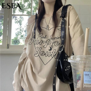  Áo Thun Tay Dài Hở Vai Thời Trang Mùa Thu Mới Dành Cho Nữ