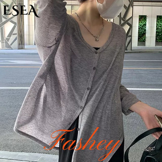 ESEA Áo Khoác Chống Nắng Mỏng Tay Dài Dáng Rộng Thoáng Khí Thời Trang Mùa Hè Mới Cho Nữ