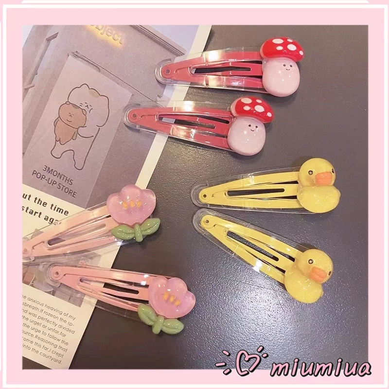 Miumiua🔮Kẹp Tóc Trong Suốt Họa Tiết Hoạt Hình Dễ Thương Cho Bé Gái Mới