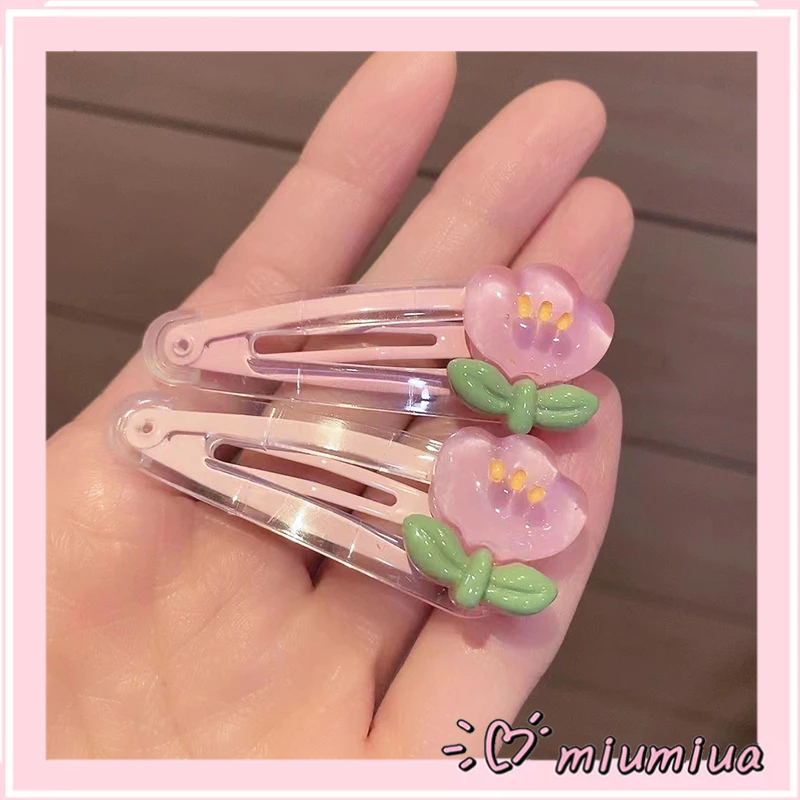 Miumiua🔮Kẹp Tóc Trong Suốt Họa Tiết Hoạt Hình Dễ Thương Cho Bé Gái Mới