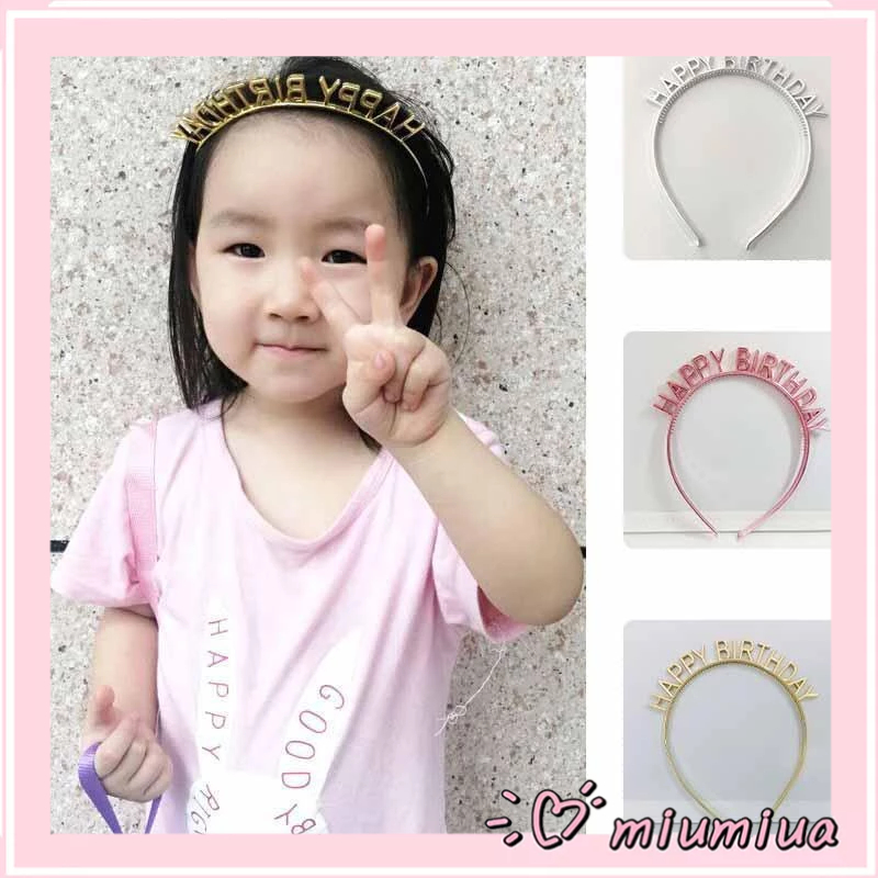 Miumiua🔮Bờm Cài Tóc Chữ HAPPY BIRTHDAY, Bờm Tóc Sinh Nhật Đính Đá Sáng Lấp Lánh Sang Trọng Dành Cho Nữ