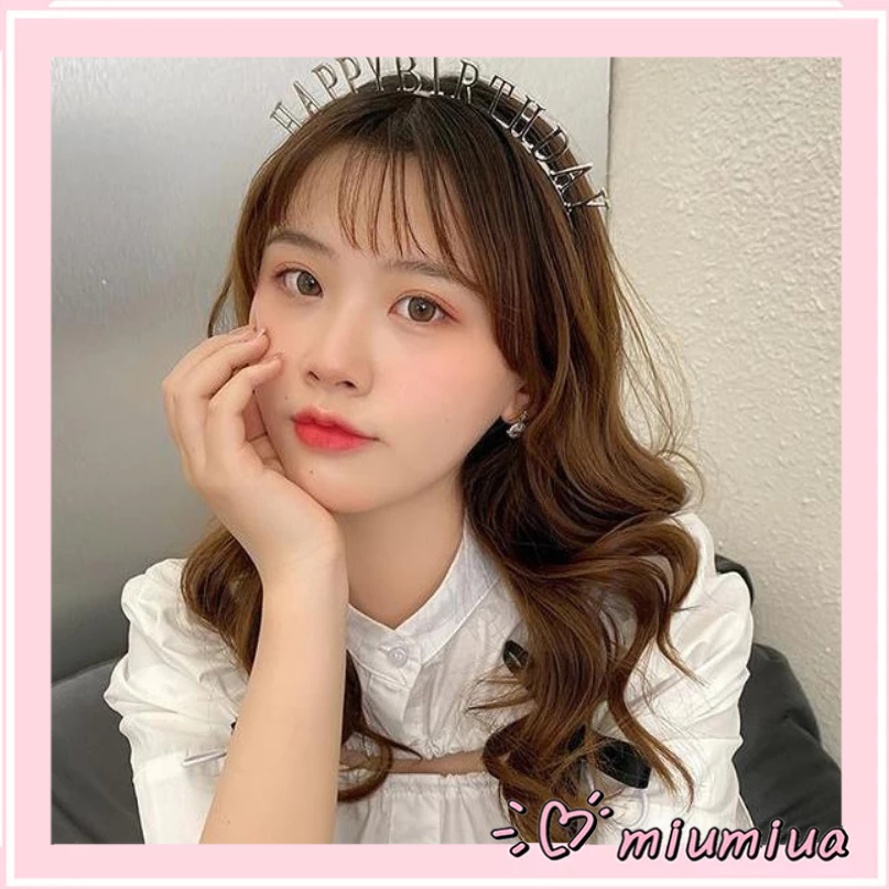 Miumiua🔮Bờm Cài Tóc Chữ HAPPY BIRTHDAY, Bờm Tóc Sinh Nhật Đính Đá Sáng Lấp Lánh Sang Trọng Dành Cho Nữ