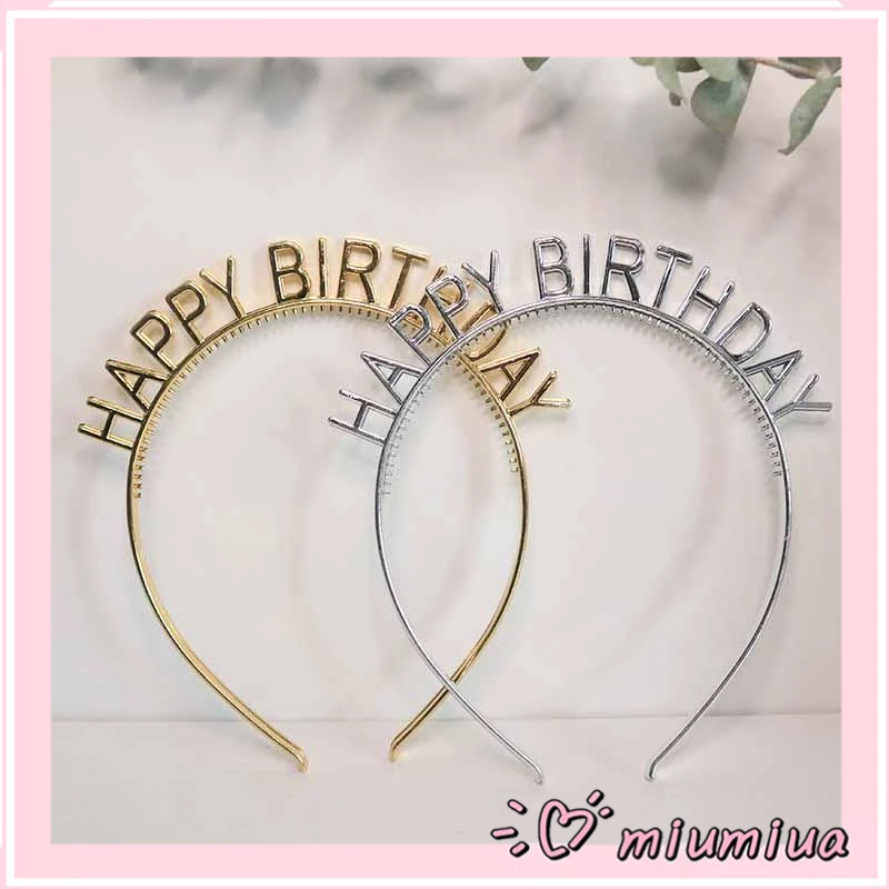 Miumiua🔮Bờm Cài Tóc Chữ HAPPY BIRTHDAY, Bờm Tóc Sinh Nhật Đính Đá Sáng Lấp Lánh Sang Trọng Dành Cho Nữ