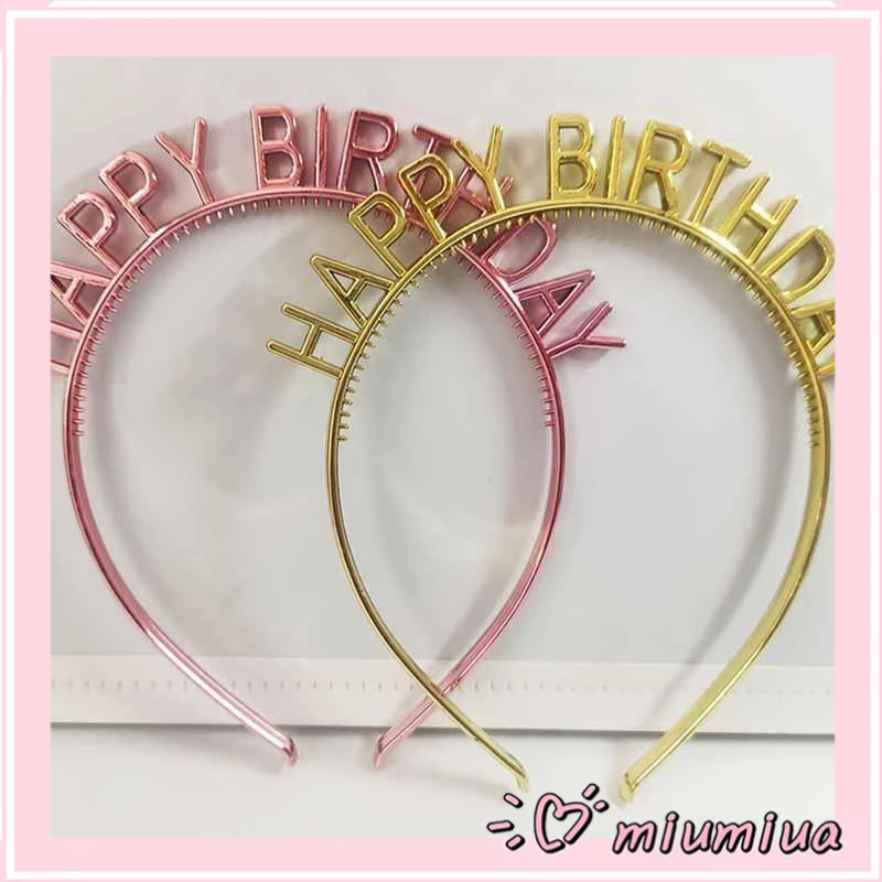 Miumiua🔮Bờm Cài Tóc Chữ HAPPY BIRTHDAY, Bờm Tóc Sinh Nhật Đính Đá Sáng Lấp Lánh Sang Trọng Dành Cho Nữ