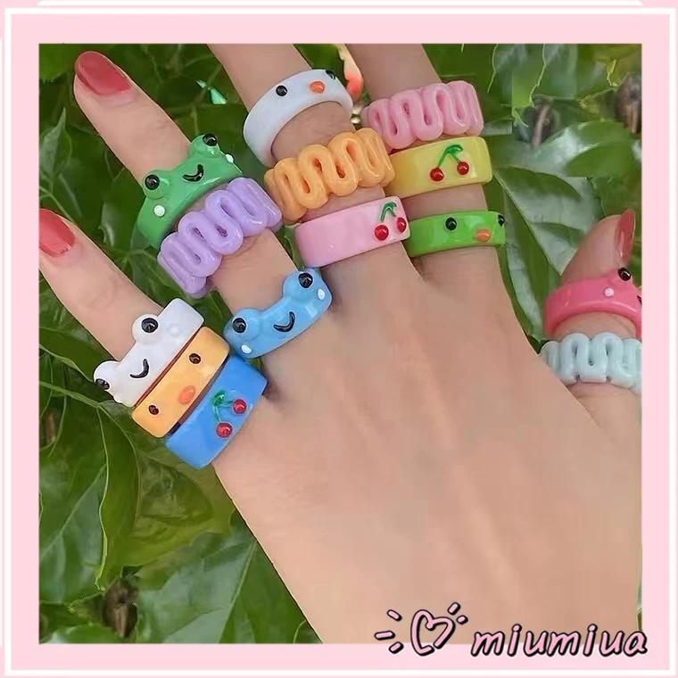 Miumiua🔮Nhẫn Đôi Hình Chú Vịt Vàng Nhỏ Dễ Thương Làm Quà Tặng Cho Bạn Gái 2023