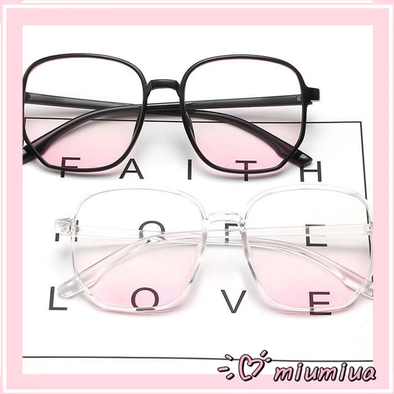 Miumiu🕶Mắt Kính Thời Trang Kính Râm Y2K Form Vuông Pha Hồng Baby Phong Cách Ulzzang Siêu Xinh Cho Nữ 2024