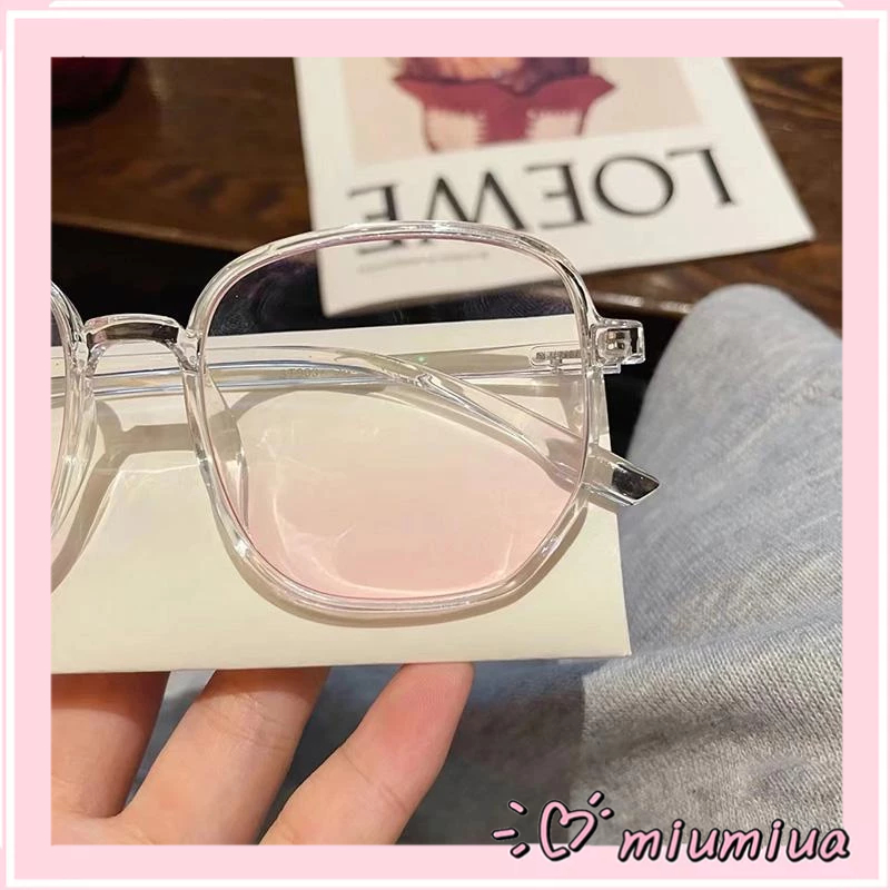 Miumiu🕶Mắt Kính Thời Trang Kính Râm Y2K Form Vuông Pha Hồng Baby Phong Cách Ulzzang Siêu Xinh Cho Nữ 2024