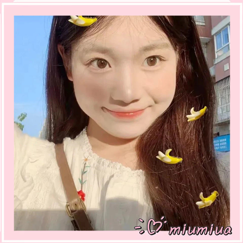 Miumiua🔮Kẹp Tóc Hình Quả Chuối Dễ Thương Sáng Tạo Vui Nhộn Cho Bé Gái