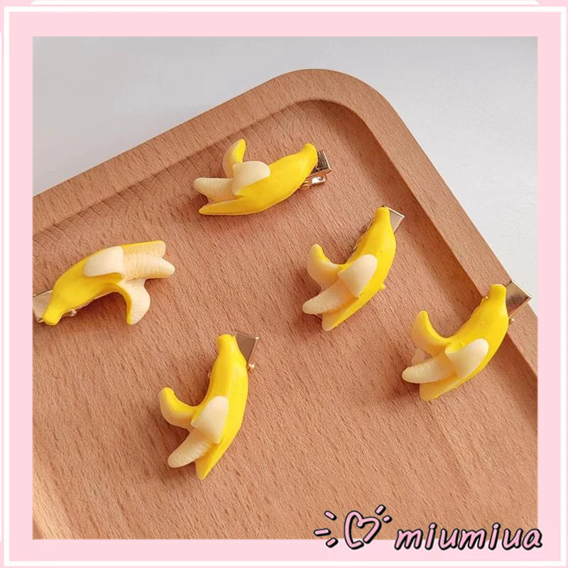 Miumiua🔮Kẹp Tóc Hình Quả Chuối Dễ Thương Sáng Tạo Vui Nhộn Cho Bé Gái