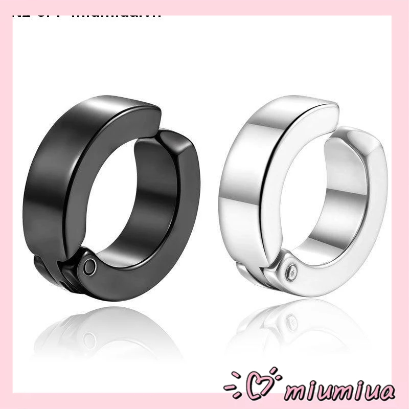 Miumiua🔮Khuyên Tai Thép Không Gỉ Không Bấm Lỗ Cho Nam Nữ Khuyên Tai Không Cần Bấm Lỗ