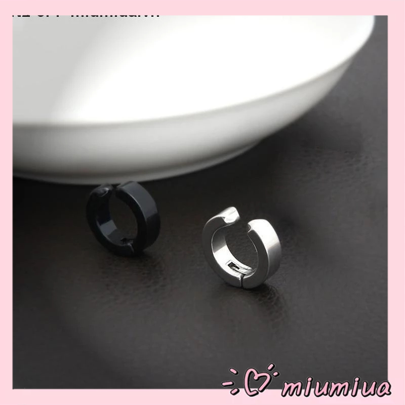 Miumiua🔮Khuyên Tai Thép Không Gỉ Không Bấm Lỗ Cho Nam Nữ Khuyên Tai Không Cần Bấm Lỗ