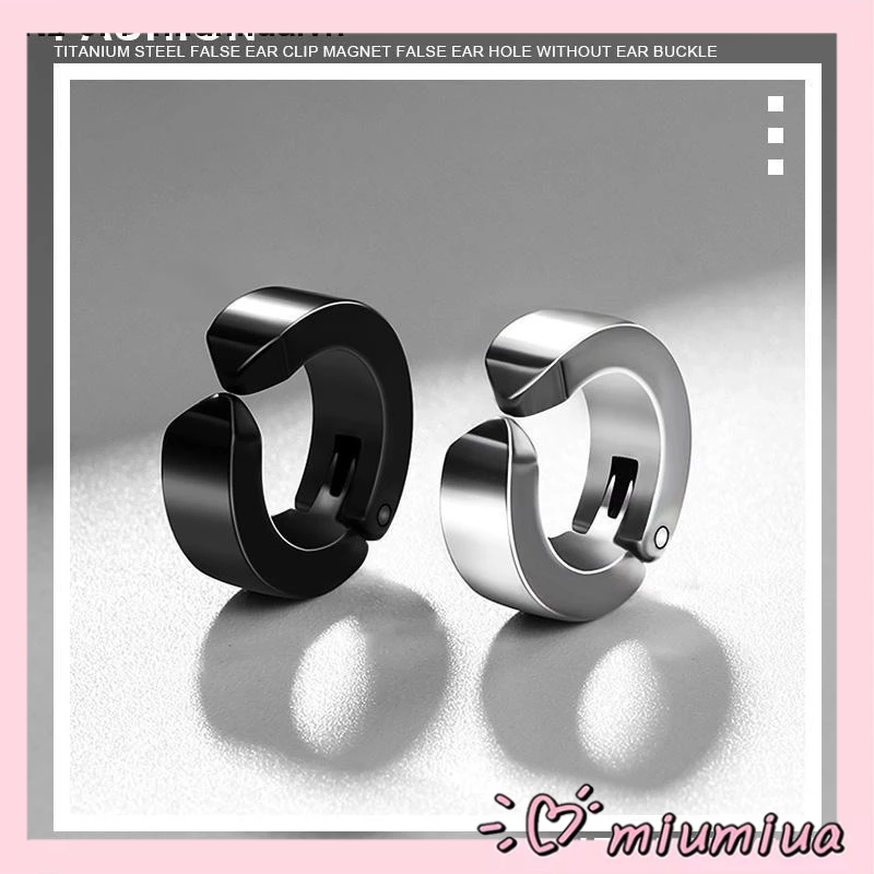 Miumiua🔮Khuyên Tai Thép Không Gỉ Không Bấm Lỗ Cho Nam Nữ Khuyên Tai Không Cần Bấm Lỗ