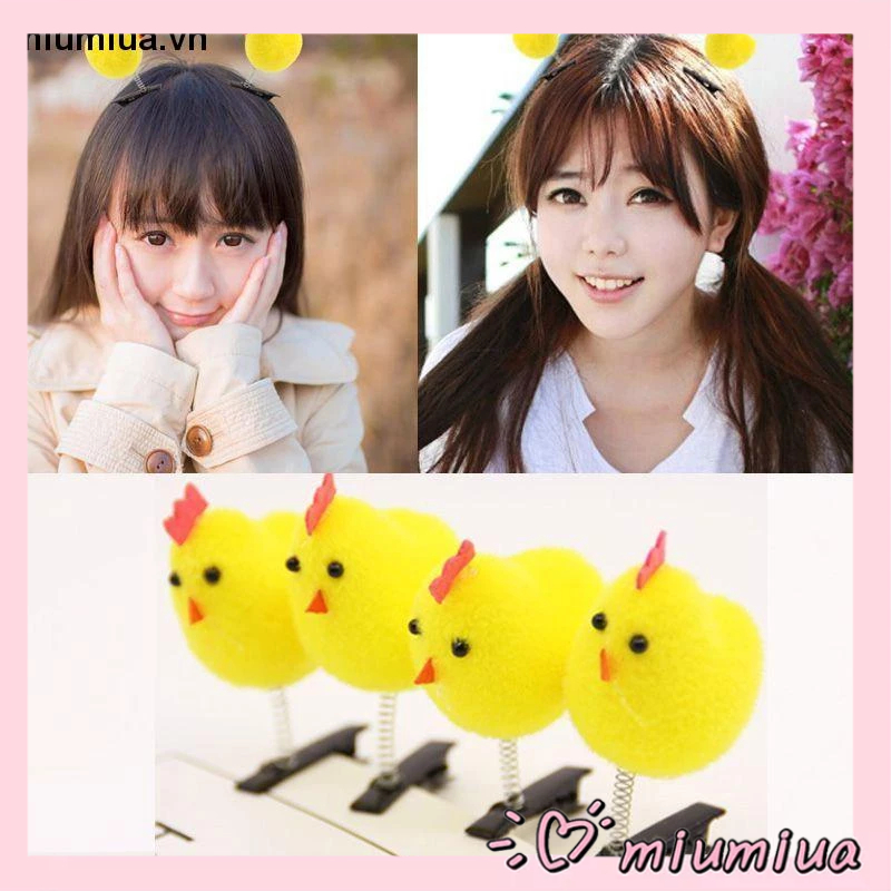 Miumiua🎀Kẹp Tóc Hình Chú Vịt Vàng Nhỏ Xinh Xắn Dễ Thương